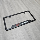 Brand New Universal 1PCS Audi Metal Black License Plate Frame