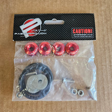 Load image into Gallery viewer, Brand New Universal Password JDM Red Aluminum Car Bumper Trunk Fender Hatch Lids Quick Release Fastener