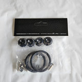 Brand New Universal Password JDM Black Aluminum Car Bumper Trunk Fender Hatch Lids Quick Release Fastener