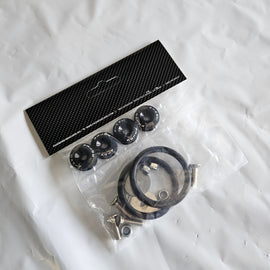 Brand New Universal Password JDM Black Aluminum Car Bumper Trunk Fender Hatch Lids Quick Release Fastener