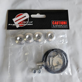 Brand New Universal Password JDM Silver Aluminum Car Bumper Trunk Fender Hatch Lids Quick Release Fastener