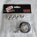 Brand New Universal Password JDM Silver Aluminum Car Bumper Trunk Fender Hatch Lids Quick Release Fastener