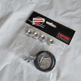 Brand New Universal Password JDM Silver Aluminum Car Bumper Trunk Fender Hatch Lids Quick Release Fastener