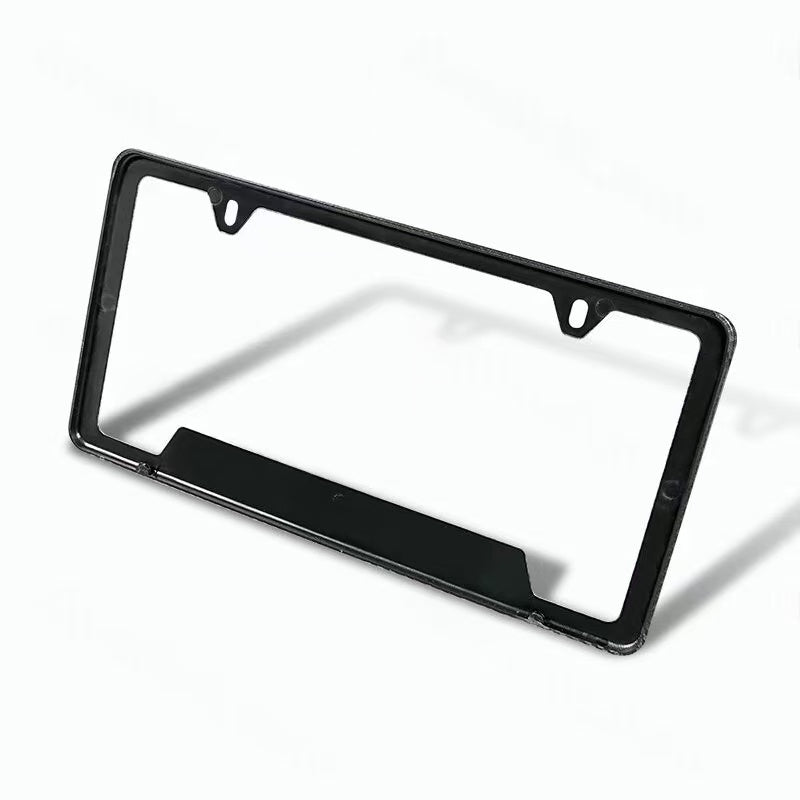 Brand New Universal 1PCS MAZDA Metal Carbon Fiber Pattern License Plate Frame