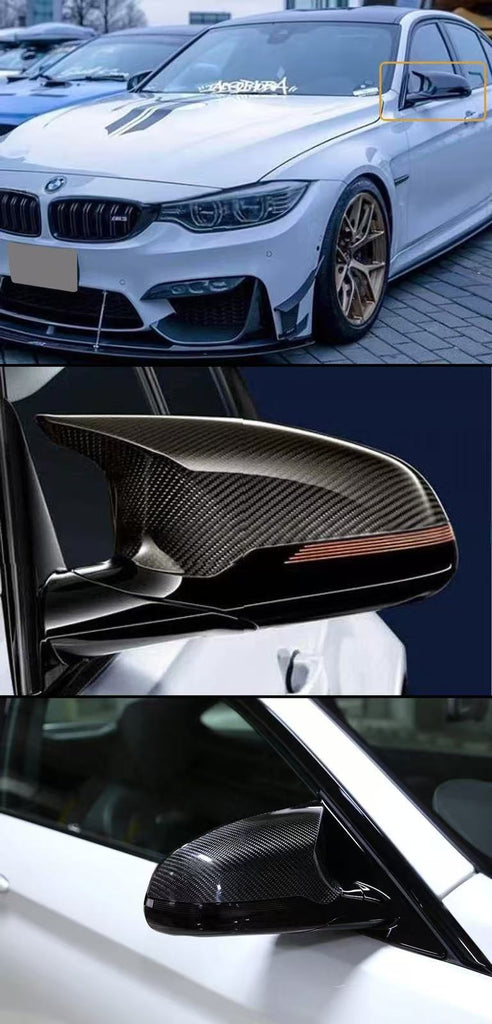BRAND NEW 2015-2020 BMW F80 M3 & F82 M4 M STYLE CARBON FIBER REPLACEMENT MIRROR COVERS CAPS