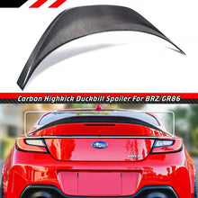 Load image into Gallery viewer, Brand New 2022-2026 Subaru BRZ Toyota GR86 Highkick Duckbill Real Carbon Fiber Trunk Spoiler