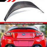 Brand New 2022-2026 Subaru BRZ Toyota GR86 Highkick Duckbill Real Carbon Fiber Trunk Spoiler
