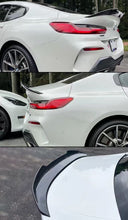 Load image into Gallery viewer, BRAND NEW 2019-2025 BMW G15 840i M850i F92 M8 2DR PSM STYLE HIGH KICK REAL CARBON FIBER TRUNK LID SPOILER WING