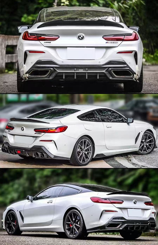 BRAND NEW 2019-2025 BMW G15 840i M850i F92 M8 2DR PSM STYLE HIGH KICK REAL CARBON FIBER TRUNK LID SPOILER WING