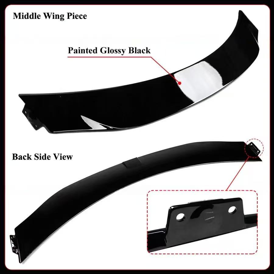 BRAND NEW 2025-2026 TESLA MODEL Y JUNIPER YOFER PAINTED GLOSSY BLACK TRUNK LID SPOILER