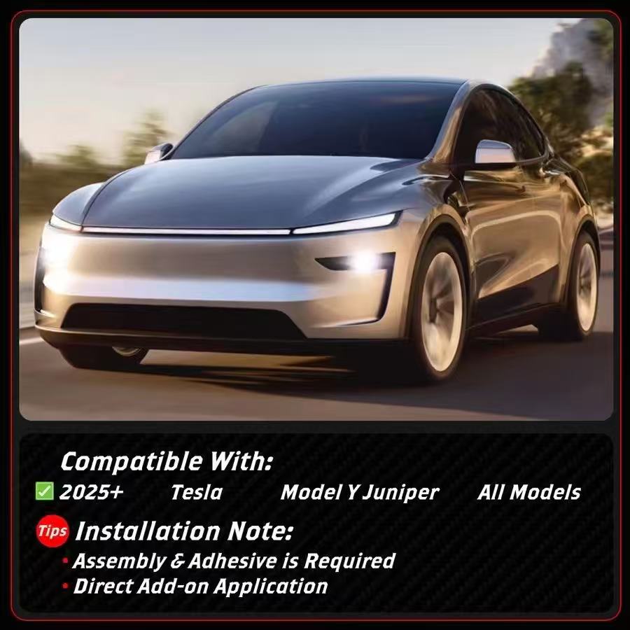 BRAND NEW 2025-2026 TESLA MODEL Y JUNIPER YOFER PAINTED GLOSSY BLACK TRUNK LID SPOILER