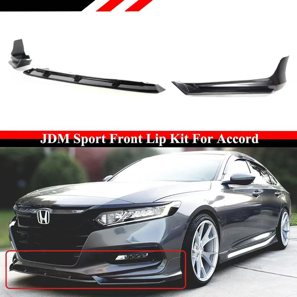 BRAND NEW 3PCS 2018-2020 Honda Accord Yofer Modern Steel Metallic Front Bumper Lip Splitter Kit