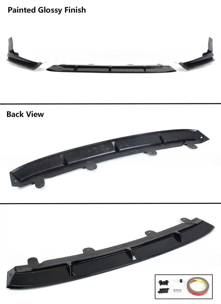 BRAND NEW 3PCS 2018-2020 Honda Accord Yofer Modern Steel Metallic Front Bumper Lip Splitter Kit