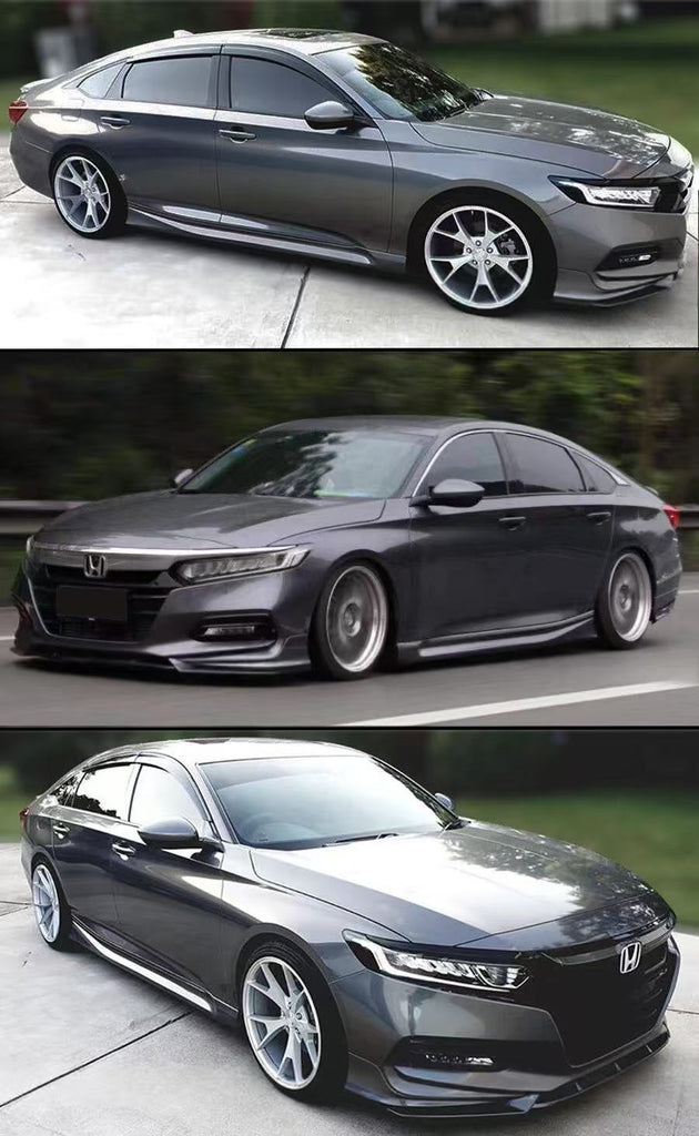 BRAND NEW 3PCS 2018-2020 Honda Accord Yofer Modern Steel Metallic Front Bumper Lip Splitter Kit