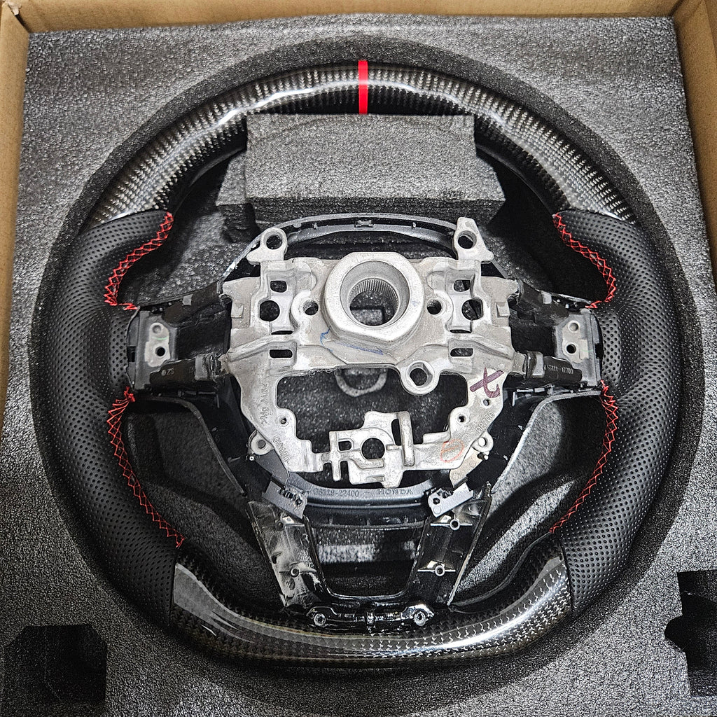 BRAND NEW 2022-2026 Civic & 2023-2026 Accord 11th Gen Real Carbon Fiber Steering Wheel