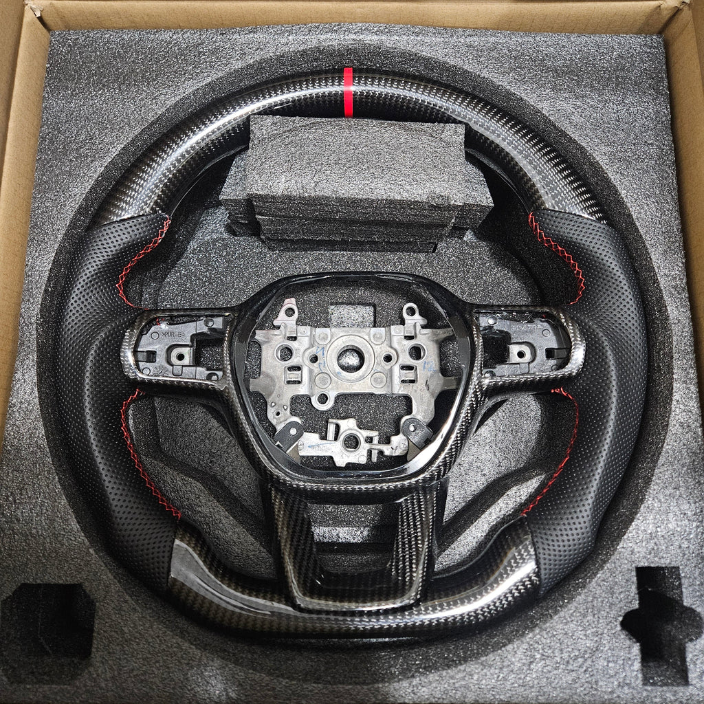 BRAND NEW 2022-2026 Civic & 2023-2026 Accord 11th Gen Real Carbon Fiber Steering Wheel