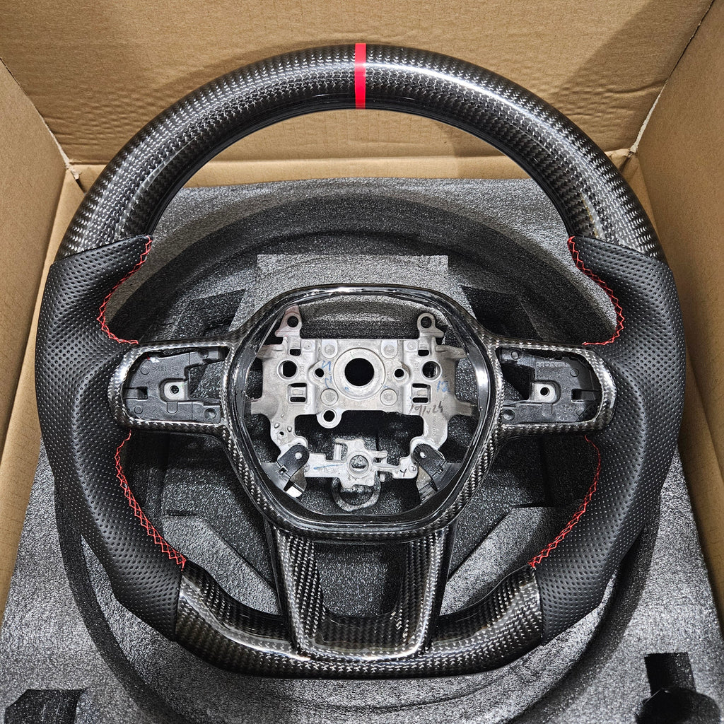 BRAND NEW 2022-2026 Civic & 2023-2026 Accord 11th Gen Real Carbon Fiber Steering Wheel