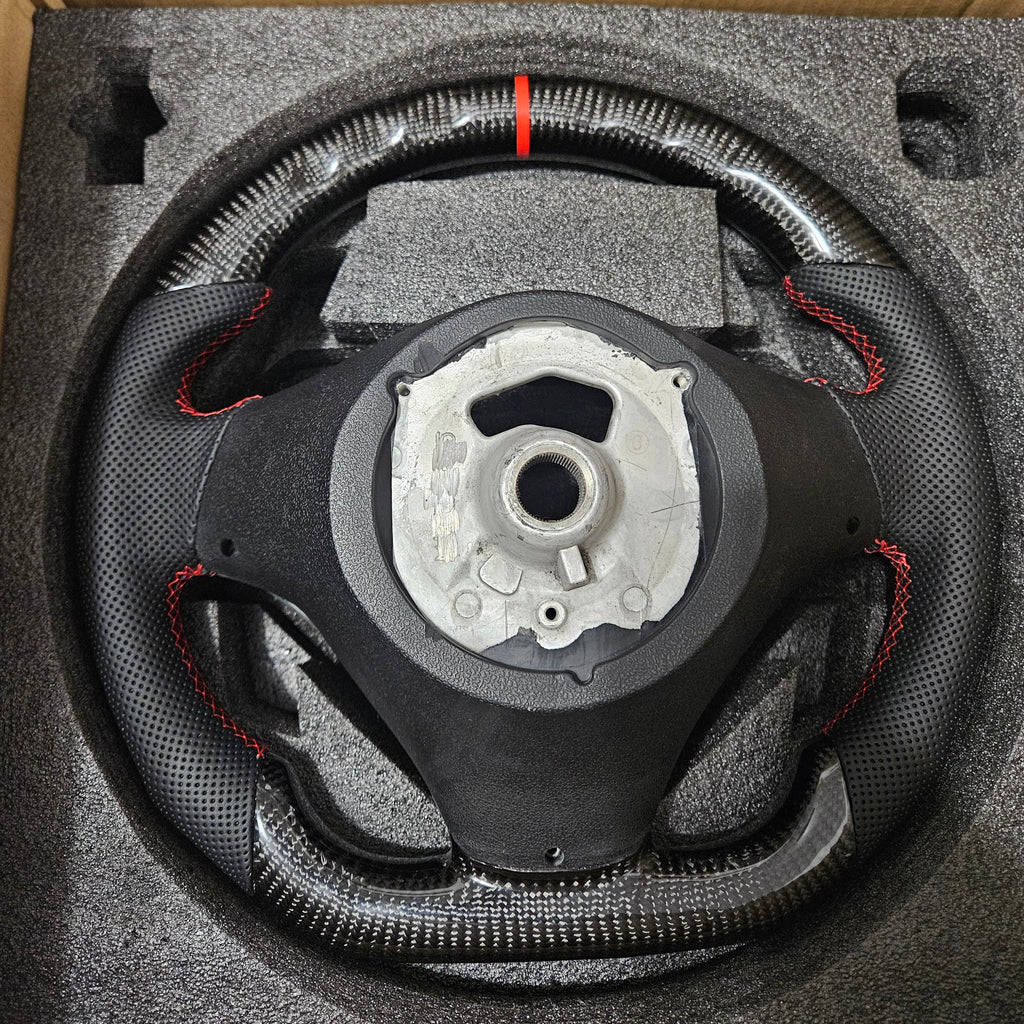BRAND NEW 2005-2012 BMW E90 E92 E93 M3 328i 335i 135i Real Carbon Fiber Steering Wheel W/ Replacement Trim