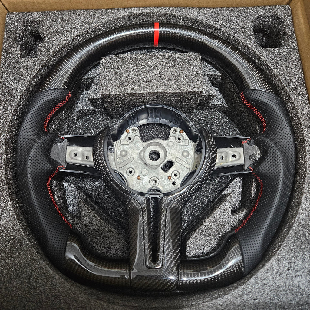 BRAND NEW BMW M2 M3 M4 F30 F20 F22 F25 F80 F36 X5 X6 Real Carbon Fiber Steering Wheel W/ Replacement Trim