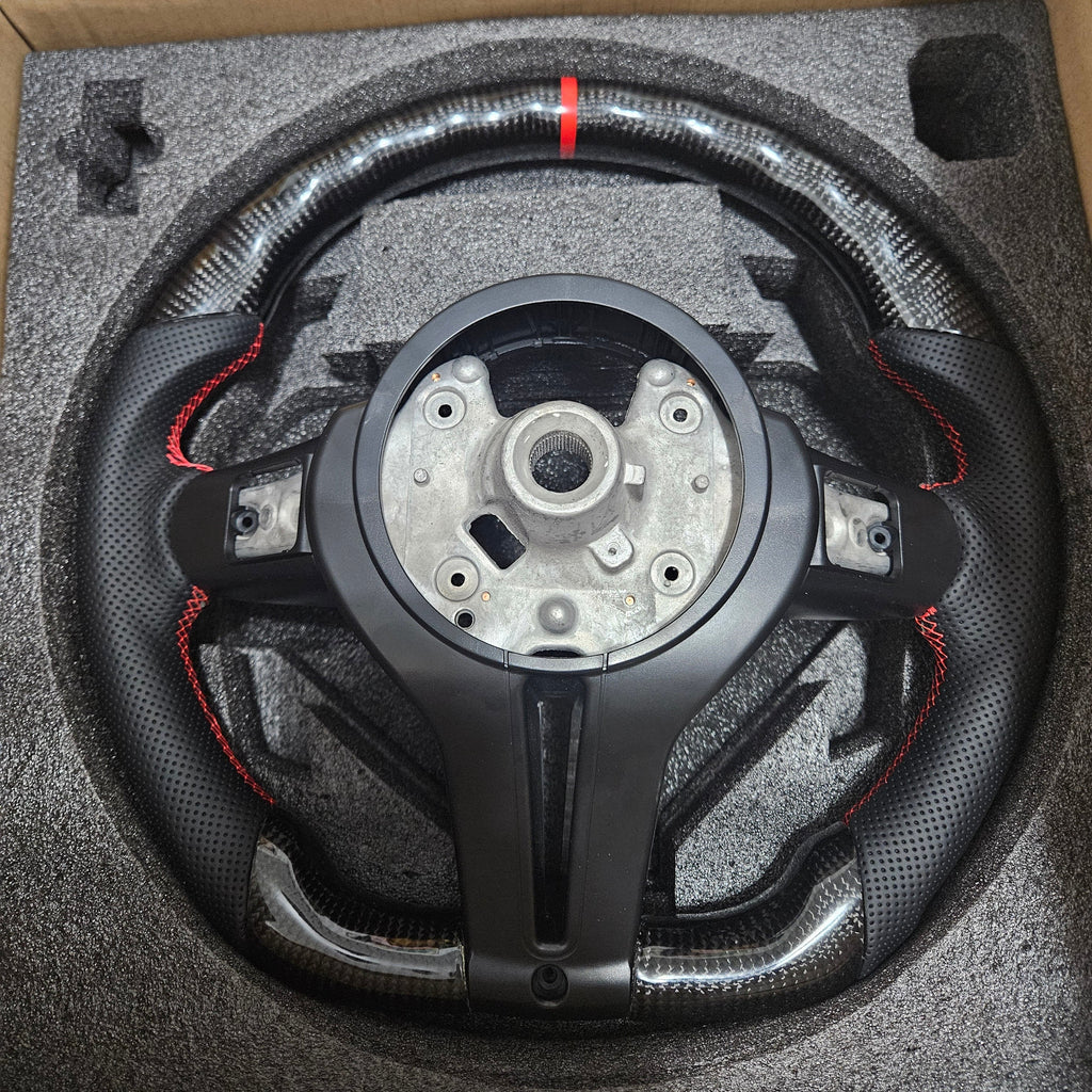 BRAND NEW BMW M2 M3 M4 F30 F20 F22 F25 F80 F36 X5 X6 Real Carbon Fiber Steering Wheel W/ Replacement Trim