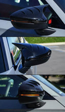 Load image into Gallery viewer, BRAND NEW 2022-2026 Honda Civic Mugen Horn Style Gloss Black Side Mirror Cover Caps W/ Light