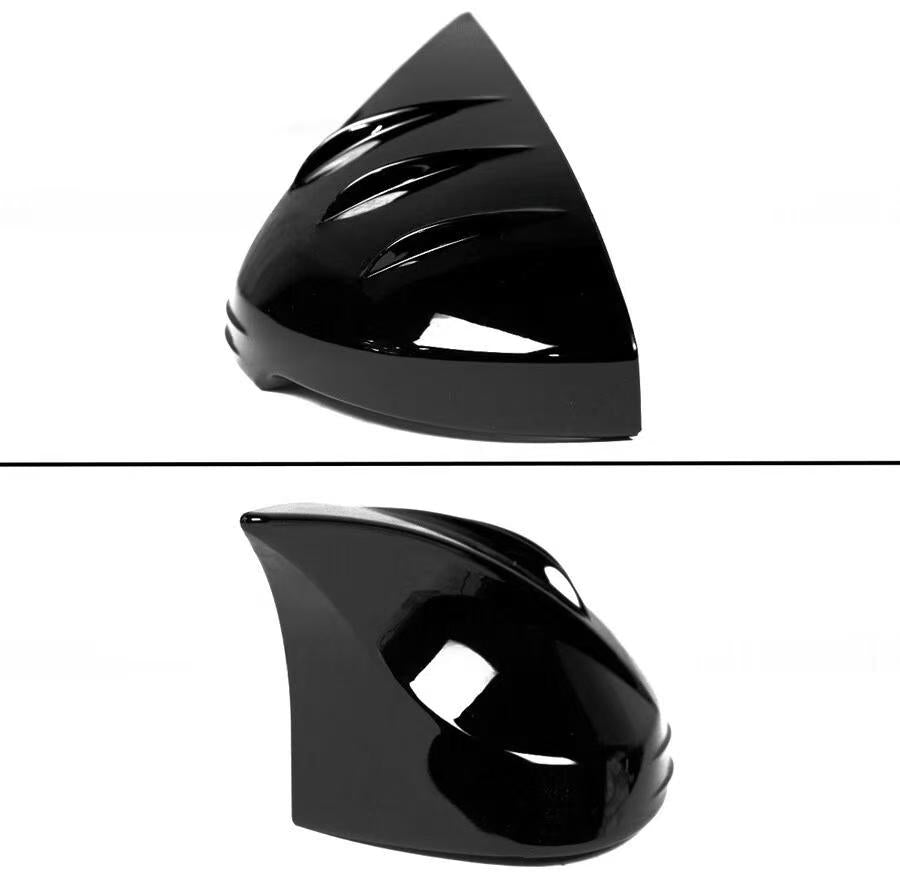 BRAND NEW 2022-2026 Honda Civic Mugen Horn Style Gloss Black Side Mirror Cover Caps W/ Light