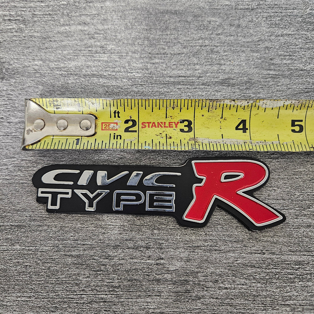 BRAND NEW UNIVERSAL CIVIC TYPE R ABS PLASTIC TRUNK EMBLEM BADGE STICKER