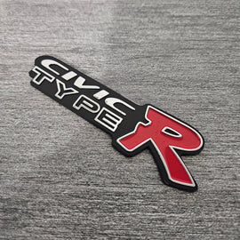 BRAND NEW UNIVERSAL CIVIC TYPE R ABS PLASTIC TRUNK EMBLEM BADGE STICKER