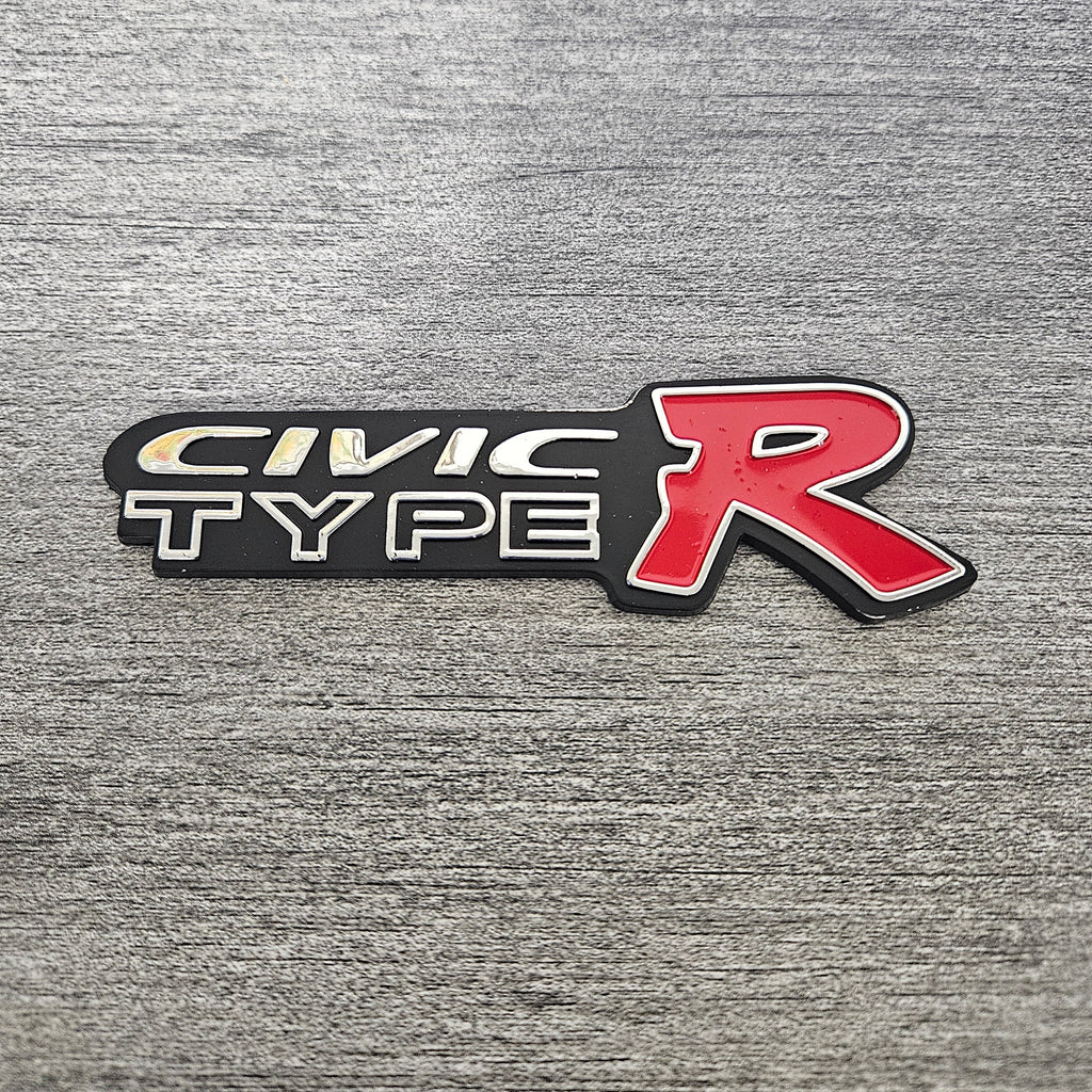 BRAND NEW UNIVERSAL CIVIC TYPE R ABS PLASTIC TRUNK EMBLEM BADGE STICKER