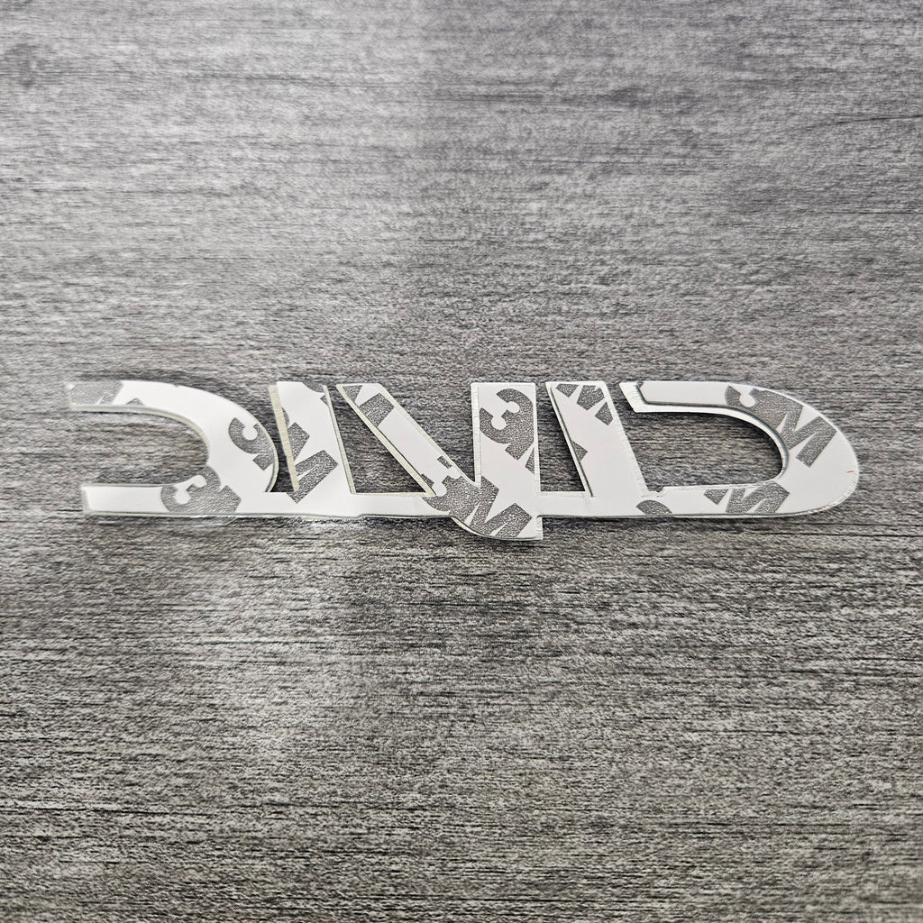 BRAND NEW UNIVERSAL HONDA CIVIC CHROME ABS PLASTIC TRUNK EMBLEM BADGE STICKER