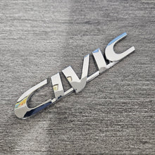 Load image into Gallery viewer, BRAND NEW UNIVERSAL HONDA CIVIC CHROME ABS PLASTIC TRUNK EMBLEM BADGE STICKER