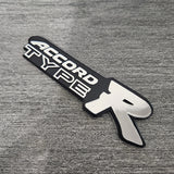BRAND NEW UNIVERSAL HONDA ACCORD TYPE R CHROME ABS PLASTIC TRUNK EMBLEM BADGE STICKER