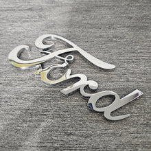 Load image into Gallery viewer, BRAND NEW UNIVERSAL FORD CHROME ABS PLASTIC TRUNK EMBLEM BADGE STICKER