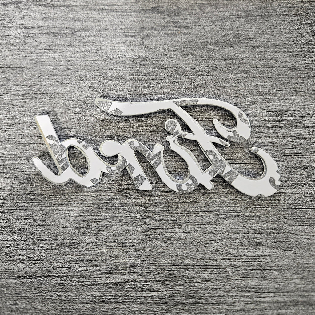 BRAND NEW UNIVERSAL FORD CHROME ABS PLASTIC TRUNK EMBLEM BADGE STICKER