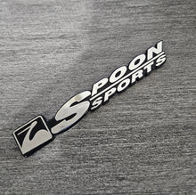 Load image into Gallery viewer, BRAND NEW UNIVERSAL SPOON SPORTS CHROME ABS PLASTIC TRUNK EMBLEM BADGE STICKER