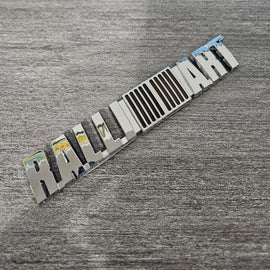 BRAND NEW UNIVERSAL RALLIART CHROME ABS PLASTIC TRUNK EMBLEM BADGE STICKER