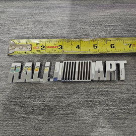 BRAND NEW UNIVERSAL RALLIART CHROME ABS PLASTIC TRUNK EMBLEM BADGE STICKER