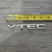 Load image into Gallery viewer, BRAND NEW UNIVERSAL VTEC CHROME ABS PLASTIC TRUNK EMBLEM BADGE STICKER