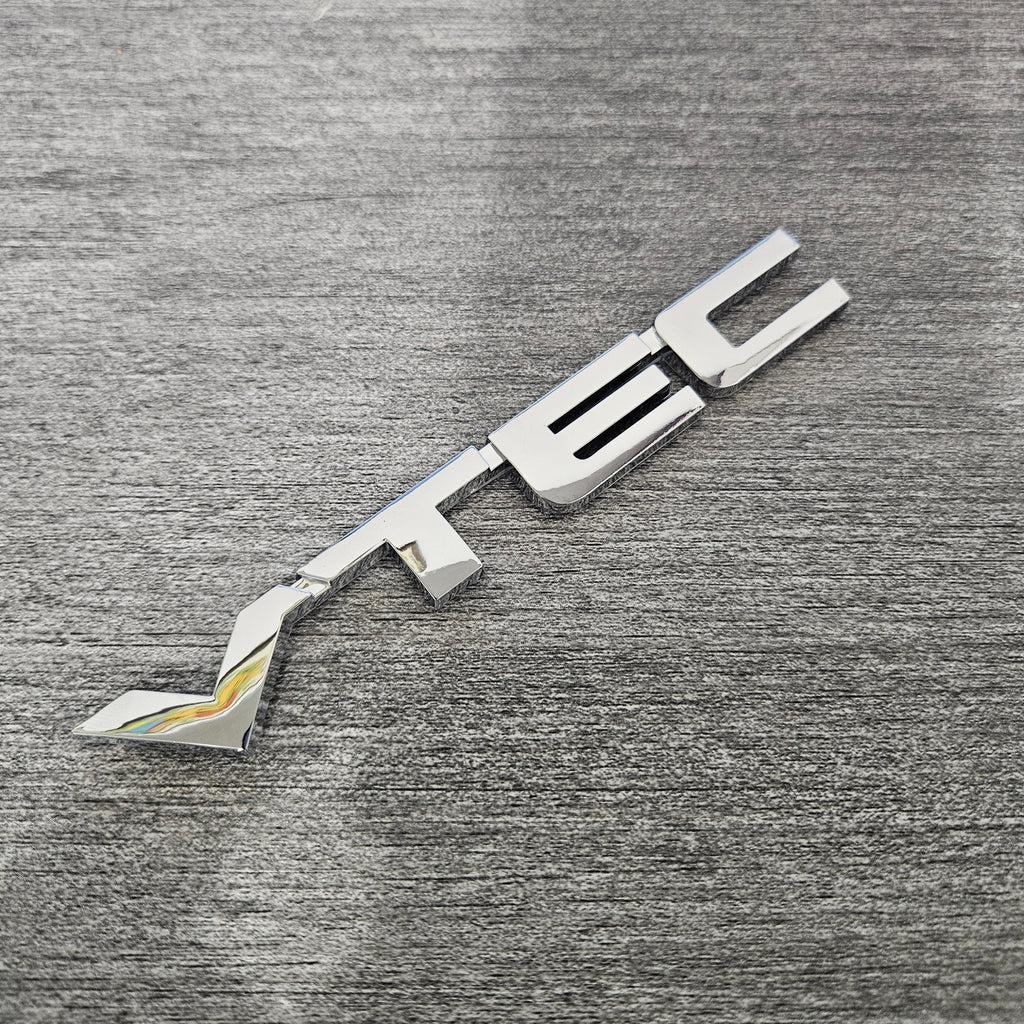 BRAND NEW UNIVERSAL VTEC CHROME ABS PLASTIC TRUNK EMBLEM BADGE STICKER
