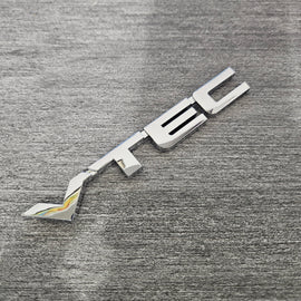 BRAND NEW UNIVERSAL VTEC CHROME ABS PLASTIC TRUNK EMBLEM BADGE STICKER