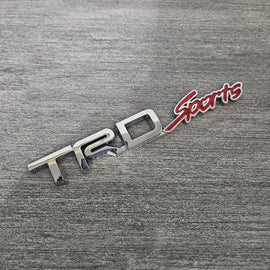BRAND NEW UNIVERSAL TRD SPORTS CHROME ABS PLASTIC TRUNK EMBLEM BADGE STICKER