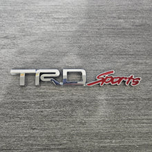 Load image into Gallery viewer, BRAND NEW UNIVERSAL TRD SPORTS CHROME ABS PLASTIC TRUNK EMBLEM BADGE STICKER