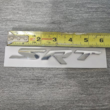 Load image into Gallery viewer, BRAND NEW UNIVERSAL SRT CHROME ABS PLASTIC TRUNK EMBLEM BADGE STICKER