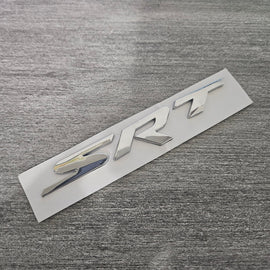 BRAND NEW UNIVERSAL SRT CHROME ABS PLASTIC TRUNK EMBLEM BADGE STICKER