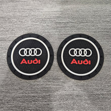 Load image into Gallery viewer, Brand New 2PCS Audi Rubber Car Cup Holder Pad Water Cup Slot Non-Slip Mat Universal