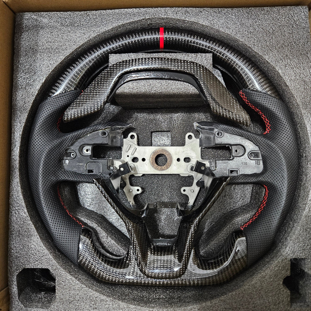 BRAND NEW 2018-2022 HONDA ACCORD Real Carbon Fiber Steering Wheel W/ Replacement Trims