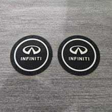 Load image into Gallery viewer, Brand New 2PCS INFINITI Rubber Car Cup Holder Pad Water Cup Slot Non-Slip Mat Universal
