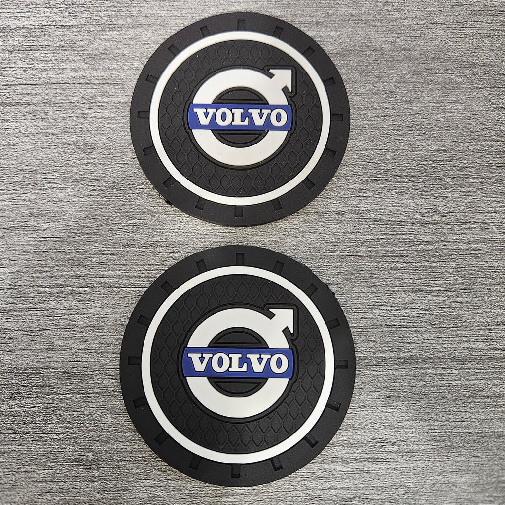Brand New 2PCS Volvo Rubber Car Cup Holder Pad Water Cup Slot Non-Slip Mat Universal