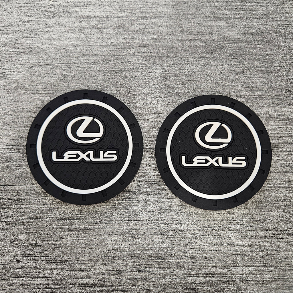 Brand New 2PCS Lexus Rubber Car Cup Holder Pad Water Cup Slot Non-Slip Mat Universal