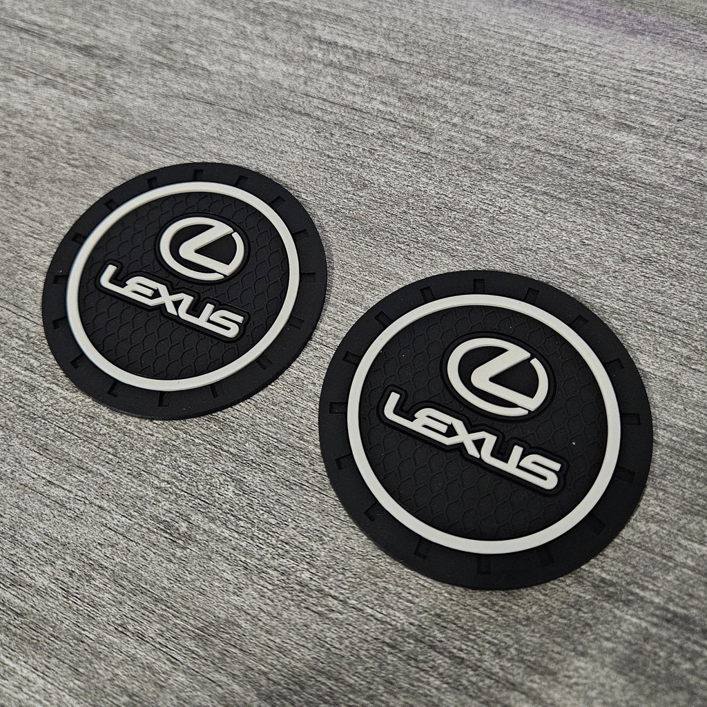 Brand New 2PCS Lexus Rubber Car Cup Holder Pad Water Cup Slot Non-Slip Mat Universal
